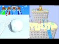 Max Levels Snow Race Vs Bridge Race🧿🔮🧿Walkthrough Mobile Gameplay AQ1