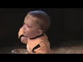 Baby laughing turns into a terrible smokers cough.