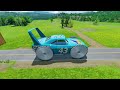 King Dinoco with Saw wheels Vs Lightning Mcqueen vs Skibidi Iron Man | BeamNG