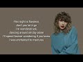 Taylor Swift - Enchanted (lyrics)