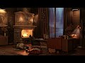 Deep Sleep In A Cozy Room | Rain & Fireplace Sounds for Sleeping, Reading, & Relaxation