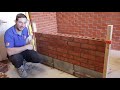 How To Lay Bricks For Beginners Using a line