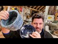 What happens to DENIM JEANS when set in Epoxy Resin ? Then WOODTURNED