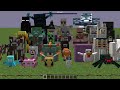 X1000 armors and all mobs combined in Minecraft