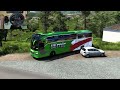 Smooth Bus Driving through Extreme narrow roads of indonesia | #ets2 | Logitech G29 Setup