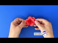 Como hacer una rosa de papel paso a paso 🥀 Flor de papel fácil