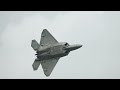 F-22 RAPTOR DEMO || EPIC FIREBALL & INSANE VAPOR || SCOTT AFB AIR SHOW 2023