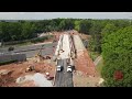 Drone video over Mt. Vernon Highway construction