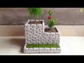Amazing Flower pot making from Thermocol