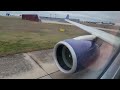 Delta Airlines Airbus A220-100 landing in San Antonio with thick clouds & taxi