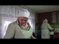 Women live in wild forest village far from civilization. Veps nation of Russia. How people live