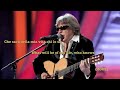 José Feliciano - Che sarà - (with Italian and English lyrics)