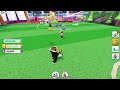 playing roblos Goal Kick Simulator