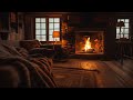 3 Hours Rain & Thunderstorm Sounds with Fireplace for Sleep, Study, Relax