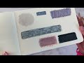 Sketchbook Time 11 ✷ Mini Sketchbook Tour + How I Layer To Create Texture (no music)