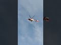 Rescue h135 helicopter maneuvering over Nuremberg Germany 17.10.2023