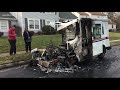 USPS truck catches fire during mail delivery in Chantilly, Virginia