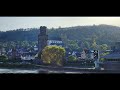 Marksburg Castle and the Rhine River Valley in Germany