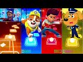 Spidey 🆚 Rubble 🆚 Sheriff Labrador 🆚 Ryder - PAW Patrol 🎶 Tiles Hop EDM Rush