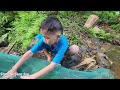 Full video: 20 days catching stream fish, orphan boy Min catches stream fish, fish catching skills