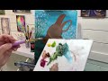 How To Paint an EASTER BUNNY Eggs and FLOWERS/ step by step painting/tutorial acrylic