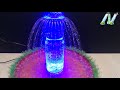 How to make Tabletop Fountain with plastic bottle and Led very easy and fast / DIY