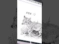 drawing a fox on kidPix