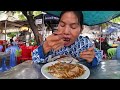Must Try Cambodia Street Food in Market! Beef Fried Noodles, Egg Fried Rice, Yellow Pancake, & More