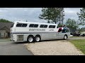 A 1955 Greyhound PD4501 Scenicruiser Came By #greyhound #scenicruiser #boondock #PD4501