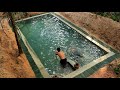 How To Build Secret Swimming Pool  In Forest