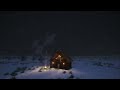 Snowy Night Outside The Hut With Relaxing Music #sleep #lofi