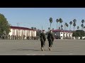 Marine Corps change of command ceremony in Pendleton, California