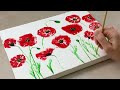 Flower garden | Easy Painting ideas | Acrylic Painting for beginners with Balloon technique