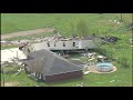 SkyEye13 captures flattened Texas homes in Laura's wake