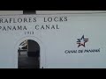 Panama canal at the Miraflores locks
