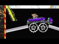 Tank Truck Race - Color Stickman Car Vs Hydraulic Marble Press