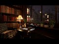 Cozy Room With Rain Sounds - Rain Falling on Window | Rain sounds for sleeping | Insomnia, Study