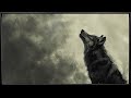 Monochrome Portrait of a Wolf | 4K | TV Art with Music | Framed Painting | TV Wallpaper