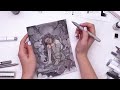 HOW GRAY IS TOO GRAY?! | Art Using Every GRAY PEN, PENCIL, MARKER, WATERCOLOR, ETC I Own