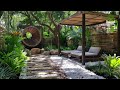 Pocket-Size Paradise: Tropical Beauty Frontyard  with Exotic Plant, Lighting, Walkways& Sleek Design