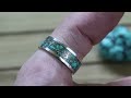 How to make a silver and turquoise inlay ring without a lathe