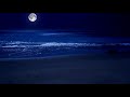 Sleep By The Sea All Night With The Full Moon And Relaxing Sparkling Waves on Zavival Beach, 11 Hrs