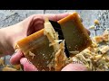 ASMR soap cutting. Резка сухого мыла