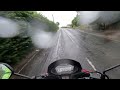 Honda CB125F - VERY Wet Ride