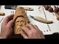 Dremel Carving a Wood Spirit