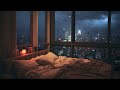 Find Peace and Sleep Instantly with Strong Rain and Thunder White Noise | Rain On Window To Relax ⛈️