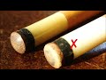 Pool Cue Tip Shaping (with a ¾