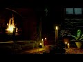 Crackling Fire | Distant Thunder | Candlelit Evening |  Quiet Company