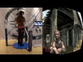 Skyrim in VR - Cyberith Virtualizer + Oculus Rift + Wii Mote = Full Immersion