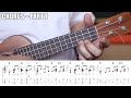Imagine - Chord Melody/Fingerstyle Ukulele Tutorial with Tabs